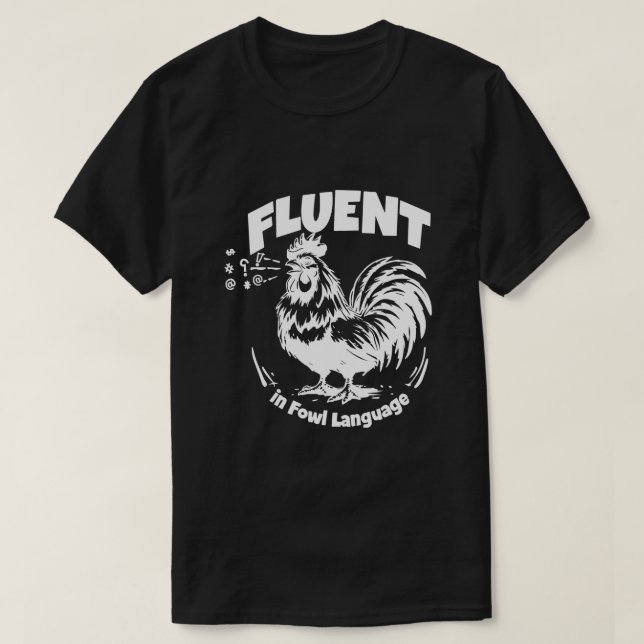 Wohn-T - Shirt: Funny Chicken Lover Shirt (Design vorne)
