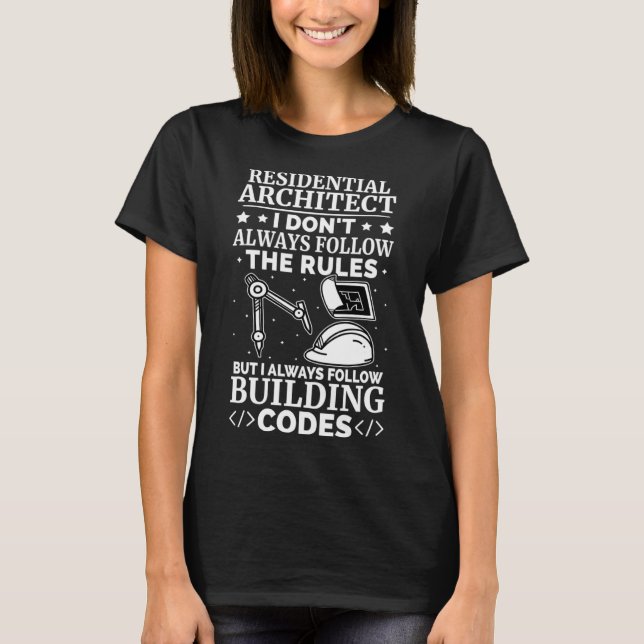 Wohnarchitektur I folge immer Gebäude Cod T-Shirt (Vorderseite)