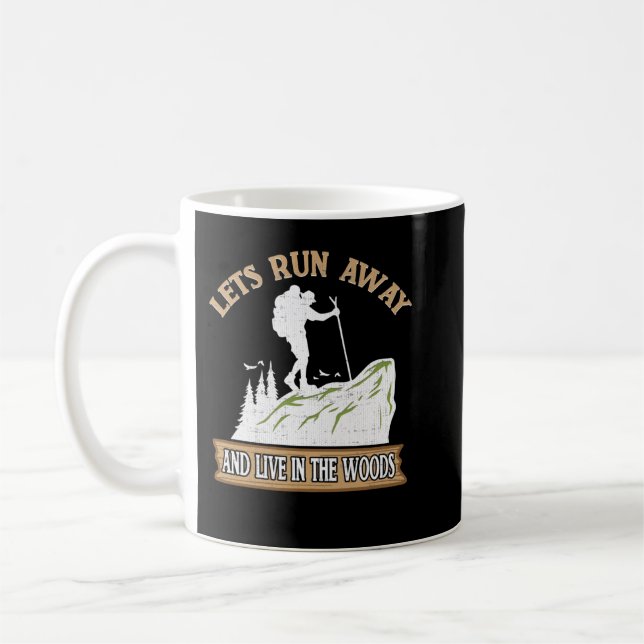 Wohnen im Wald — Funny Wandern Camping_611 Kaffeetasse (Links)