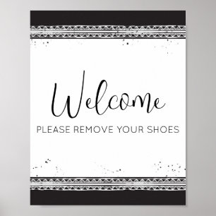 Wohngestaltung Bitte entnehmen Sie Ihre Schuhe Sch Poster