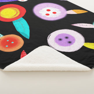 Wohngestaltung Bloral Black Sherpadecke