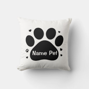 Wohngestaltung für personalisierte Dog Paw benutze Kissen