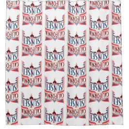 Wohngestaltung Los Angeles California Duschvorhang