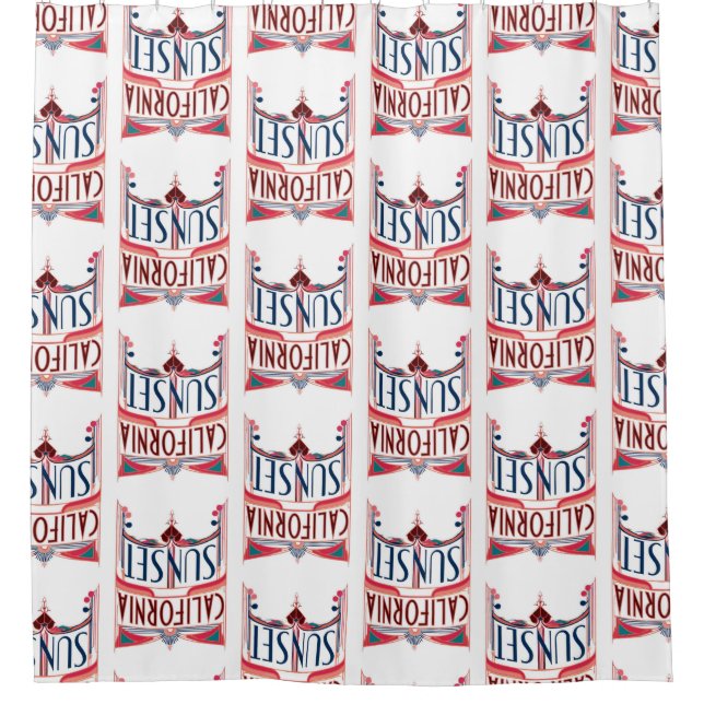 Wohngestaltung Los Angeles California Duschvorhang (Vorderseite)