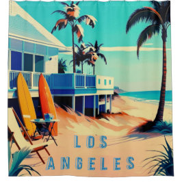Wohngestaltung Los Angeles California Duschvorhang
