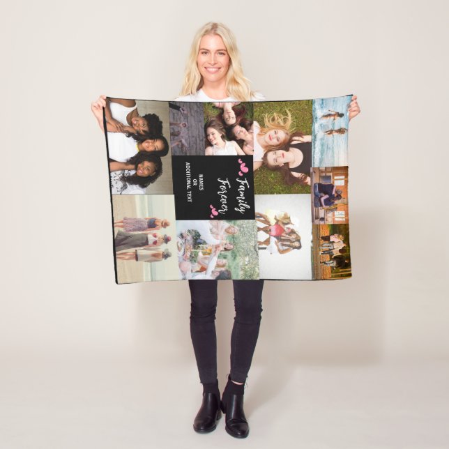 Wohngestaltung Personalisiert Foto Blanket Collage Fleecedecke (Beispiel)