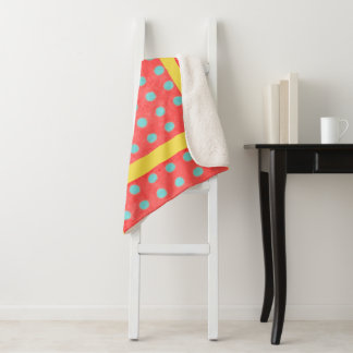 Wohngestaltung Polka dots Gelb grün Sherpadecke