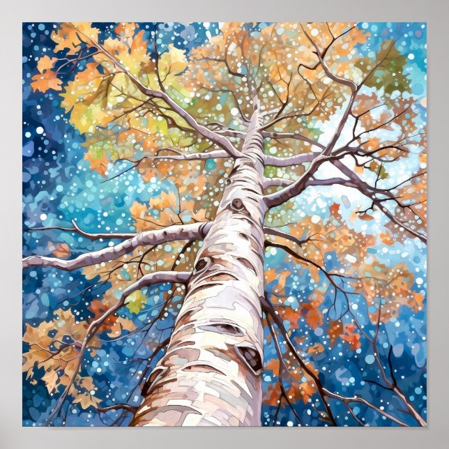 Wohngestaltung-Poster für Nachtwälder Poster (Vorne)