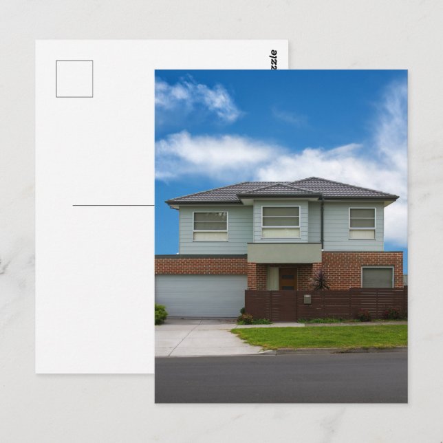 Wohnhaus Postkarte (Vorne/Hinten)