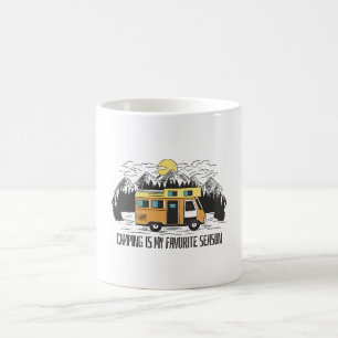 Wohnmobil-Berg-Rückzugsort Kaffeetasse