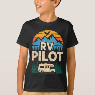 Wohnmobil Camping Camper Roadtrip Wohnmobil Pilot T-Shirt