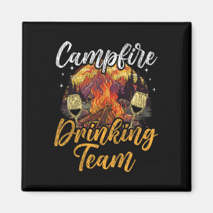 Wohnmobil Camping Retro Betrunken Alkohol Bier Lag Magnet