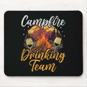 Wohnmobil Camping Retro Betrunken Alkohol Bier Lag Mousepad