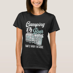 Wohnmobil Camping Retro Bier Caravan Rv Anhänger C T-Shirt
