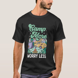 Wohnmobil Camping Retro Caravan Rv Anhänger Camp M T-Shirt