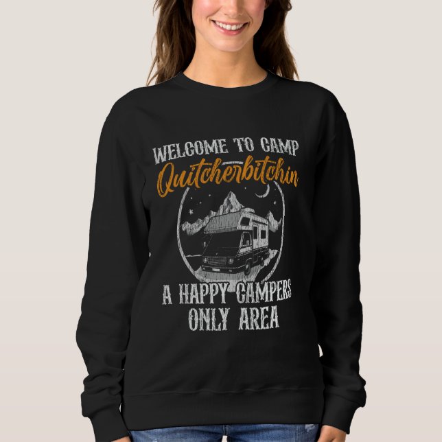 Wohnmobil Camping Retro Caravan Rv Anhänger Willko Sweatshirt (Vorderseite)