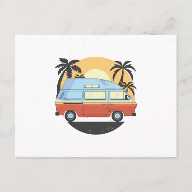 Wohnmobil Postkarte (Vorderseite)
