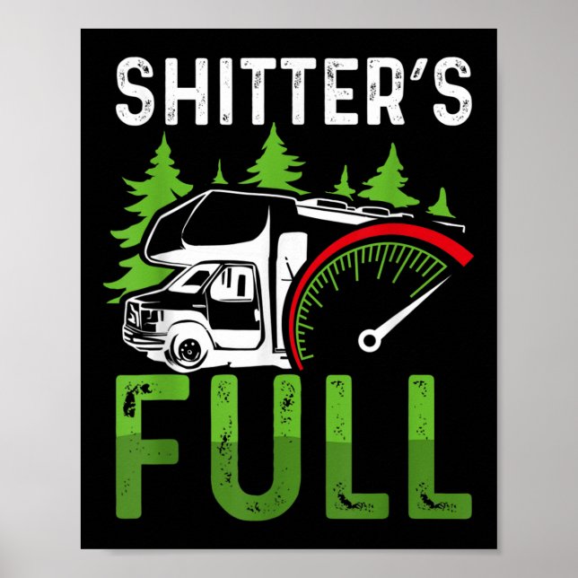 Wohnmobil Rv Camping Camper Ters Voll  Poster (Vorne)