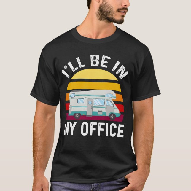 Wohnmobil RV Camping retro T-Shirt (Vorderseite)