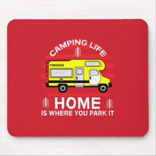 Wohnmobil RV Wohnmobil Camping Leben Latte Tas Mousepad