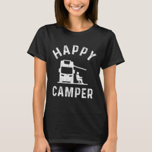Wohnmobil T-Shirts Glücklicher Camper