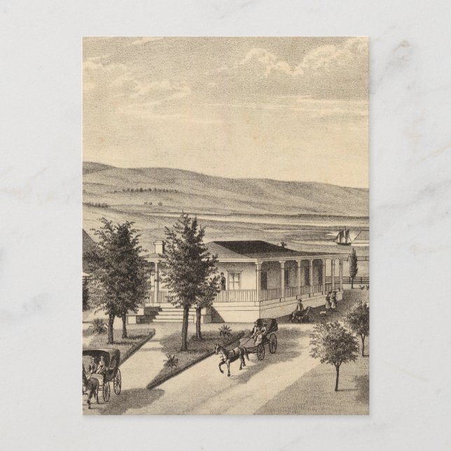 Wohnsitz Dixon Postkarte (Vorderseite)