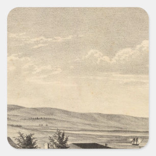 Wohnsitz Dixon Quadratischer Aufkleber