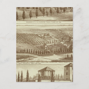 Wohnsitz, Kinderzimmer, Stall, Visalia, Cal Postkarte