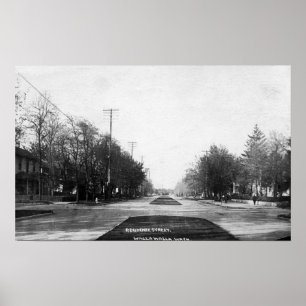 Wohnsitz-Straßen-Szene Poster