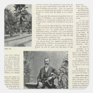 Wohnsitz und Obstgarten in Kalifornien Quadratischer Aufkleber