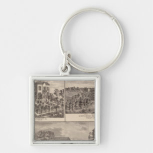 Wohnsitz und Western Uni in Marshalltown Schlüsselanhänger