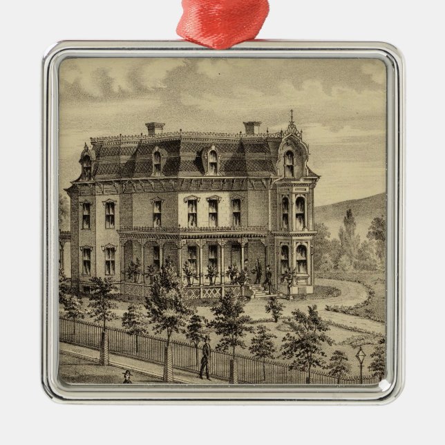 Wohnsitz von AM Brown Ornament Aus Metall (Vorne)