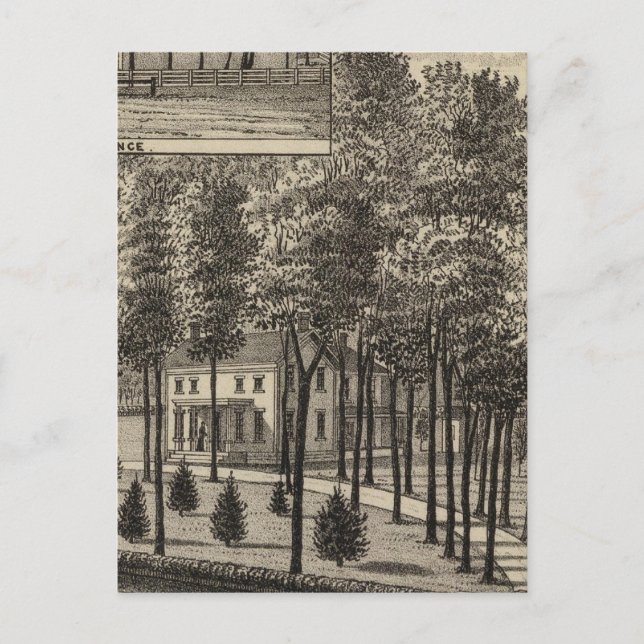 Wohnsitz von DB Williams, Edgerton, Kansas Postkarte (Vorderseite)