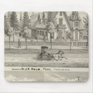 Wohnsitz von Dr. JH Helm, Peru Mousepad