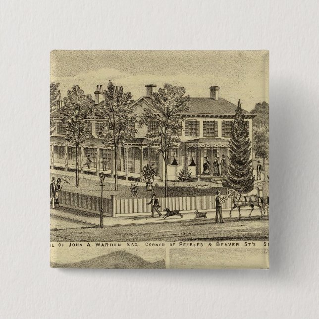 Wohnsitz von John A Warden Sewickley Button (Vorderseite)