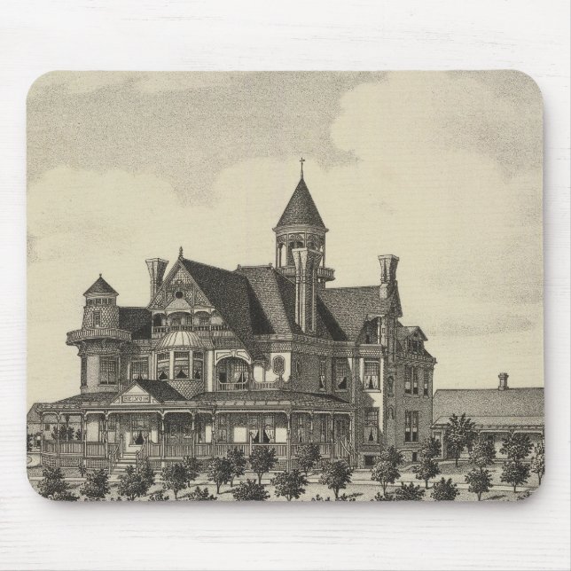 Wohnsitz von John D Knox, Topeka, Kansas Mousepad (Vorne)