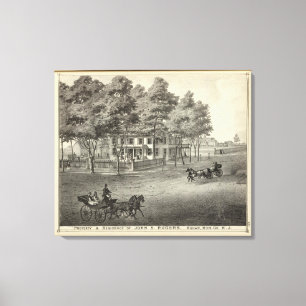 Wohnsitz von John S Rogers in Manasquan, NJ Leinwanddruck