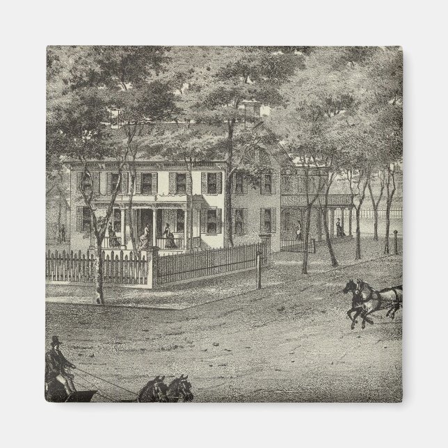 Wohnsitz von John S Rogers in Manasquan, NJ Magnet (Vorne)