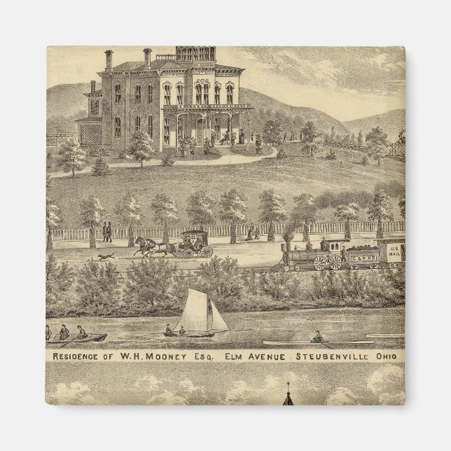 Wohnsitz von WH Mooney Magnet (Vorne)