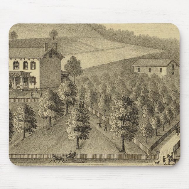 Wohnsitz von William Schrader Mousepad (Vorne)