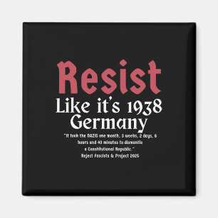 Wohnsitz wie es ist 1938 Deutschland 4 Magnet