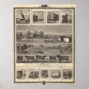 Wohnsitze, Bauernhof, Geschäfte in w-Freiheit, Poster