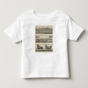 Wohnsitze, Bauernhöfe und Pferde von Kansas Kleinkind T-shirt