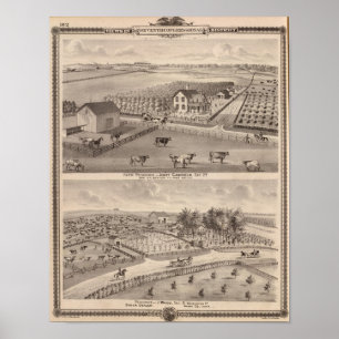 Wohnsitze und Bauernhöfe von Holz J Canfield und J Poster