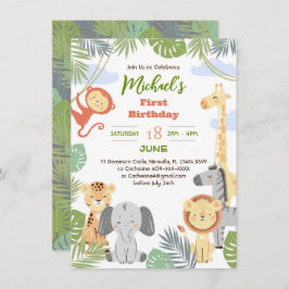 Wohnung 1. Geburtstagseinladung mit niedlichen Tie