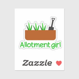 Wohnung Garten Mädchen Aufkleber