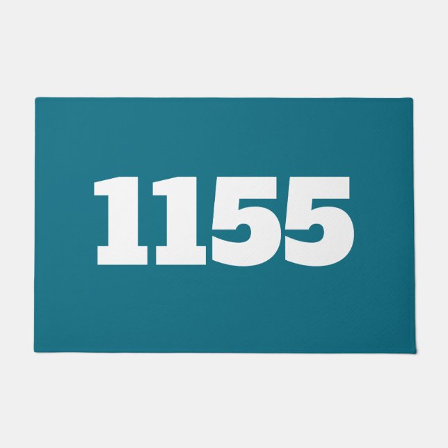 Wohnung oder Arbeitsplatz Blue im Haus Fußmatte (Vorderseite)