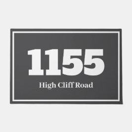 Wohnung oder Arbeitsplatz im Haus Grau Fußmatte