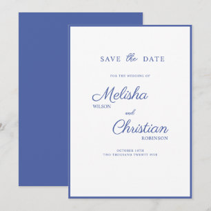 Wohnung Save the Date Karte für eine Hochzeit.