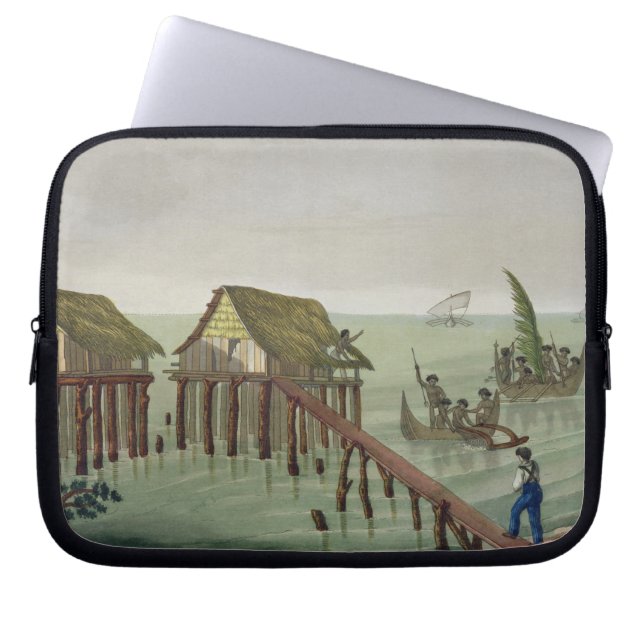 Wohnungen des Papu Stammes, Rawak, überziehen 22 Laptopschutzhülle (Vorderseite)